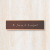 Doktorname Türschild (Vorderseite )