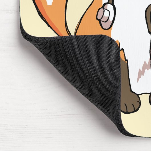 Doktoroder KrankenschwesterFox, der niedliche Mousepad (Ecke)