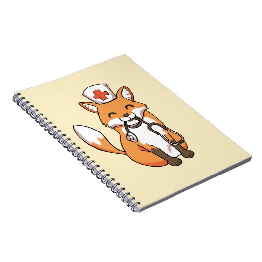 Doktoroder KrankenschwesterFox, der niedliches Notizblock (Rechte Seite)