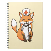 Doktoroder KrankenschwesterFox, der niedliches Notizblock (Vorderseite)