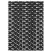 Doktortitel Abschluss Grad Graduate Black Tischdecke (Vorderseite)