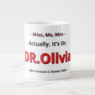 Doktortitel Abschluss tatsächlich, es ist Dr. Funn Jumbo-Tasse