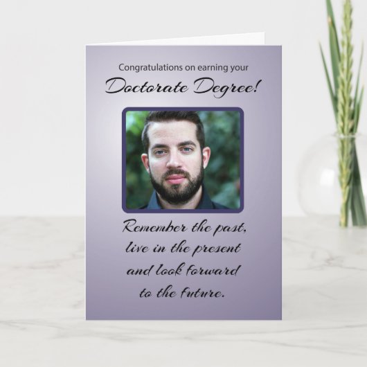 Doktortitel Benutzerdefiniertes Foto Abschluss Eri Karte (Vorderseite)