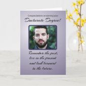 Doktortitel Benutzerdefiniertes Foto Abschluss Eri Karte (Gelbe Blume)