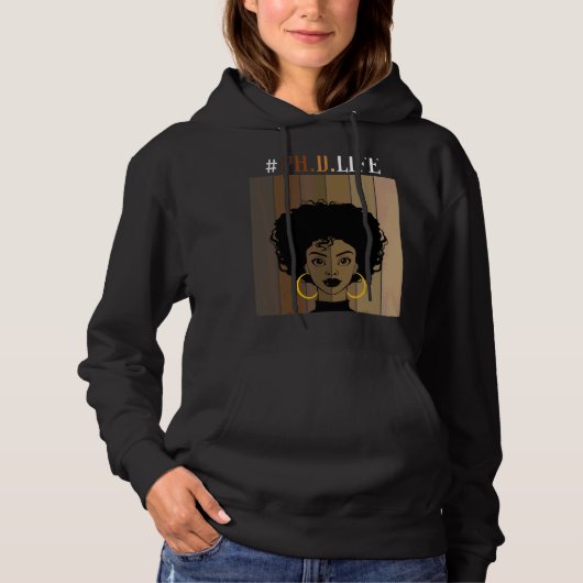 Doktortitel D Life Phd Doktoratsstudium Abschluss Hoodie (Vorderseite)