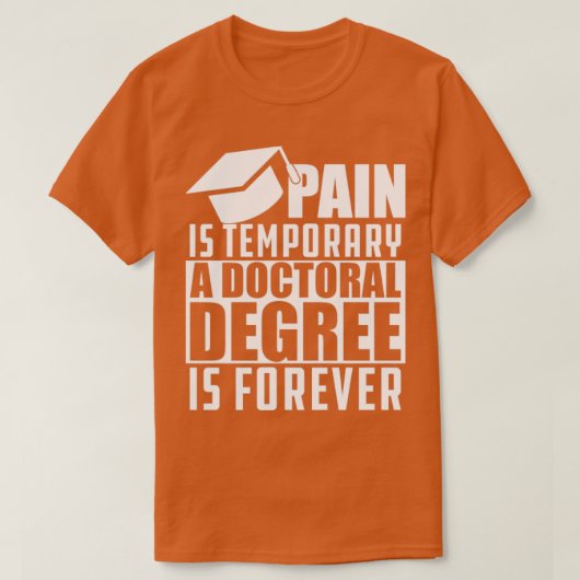 Doktortitel in Pain T-Shirt (Design vorne)