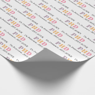 Doktortitel- oder Promotionsgeschenk Geschenkpapier