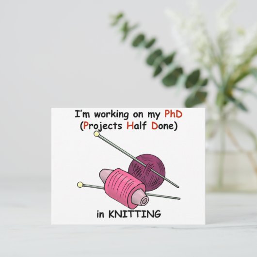 Doktortitel Postkarte (Stehend Vorderseite)