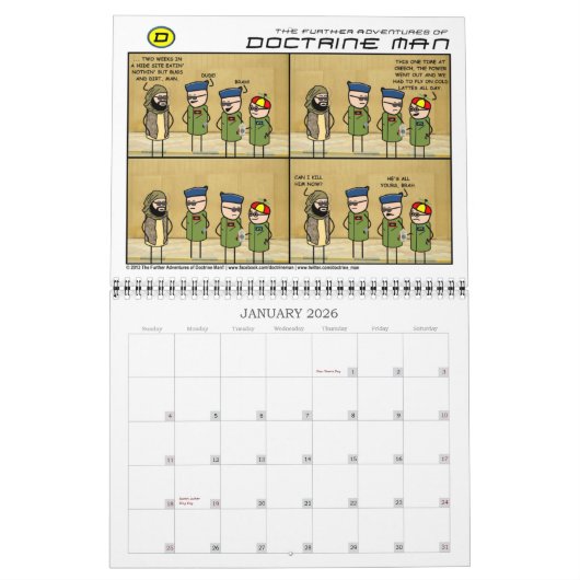 Doktrin Man Calendar 2017 Kalender (Jan 2026)