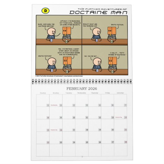 Doktrin Man Calendar 2017 Kalender (Feb 2026)