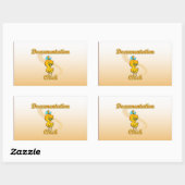 Dokumentationstich Rechteckiger Aufkleber (Blatt)