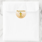 Dokumentationstich Runder Aufkleber (Tasche)