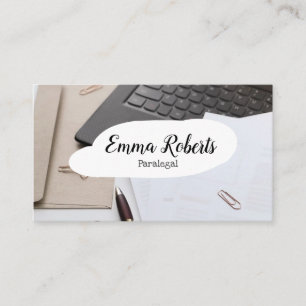 Dokumente Rosa Rechtsanwalt Paralegal Visitenkarte