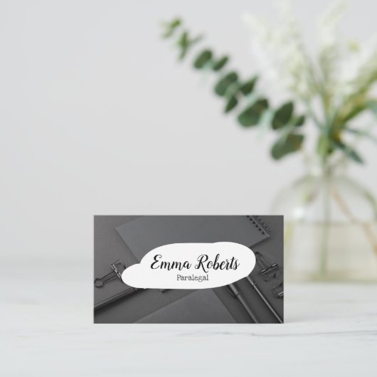 Dokumente Rosa Rechtsanwalt Paralegal Visitenkarte (Stehend Vorderseite)