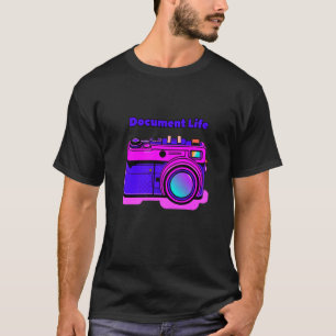 Dokumentenlebenskamera Fotografie Retro Vintag T-Shirt