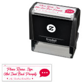 Dokumentenprüfung und Individuelle Name-Kautschuk- Permastempel (Beispiel)