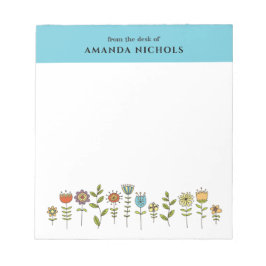 Dokumentvorlage für Blume Notizblock