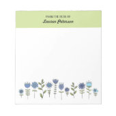 Dokumentvorlage für Blume Notizblock (Vorderseite)