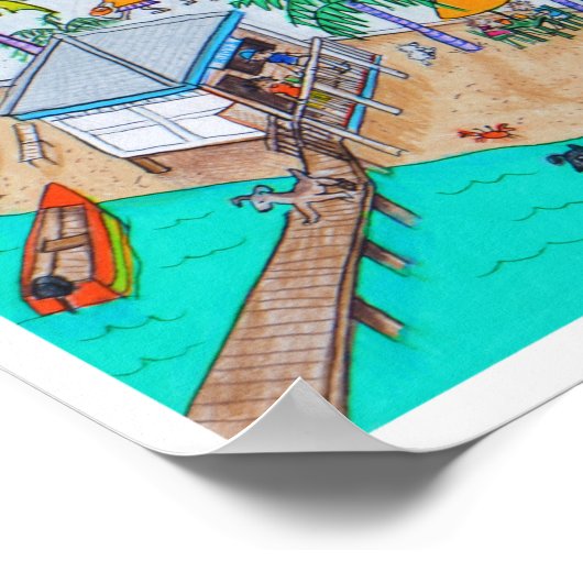 Dola's Rotisserie Chicken Poster (Ecke)