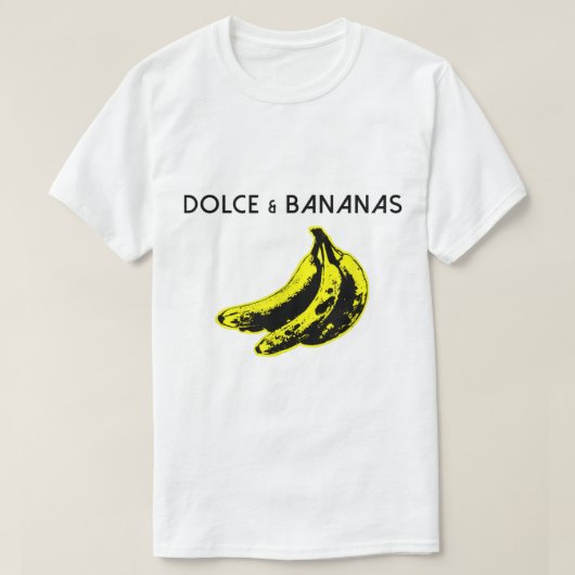 Dolce and Bananas Funny Parody Design T-Shirt (Design vorne)