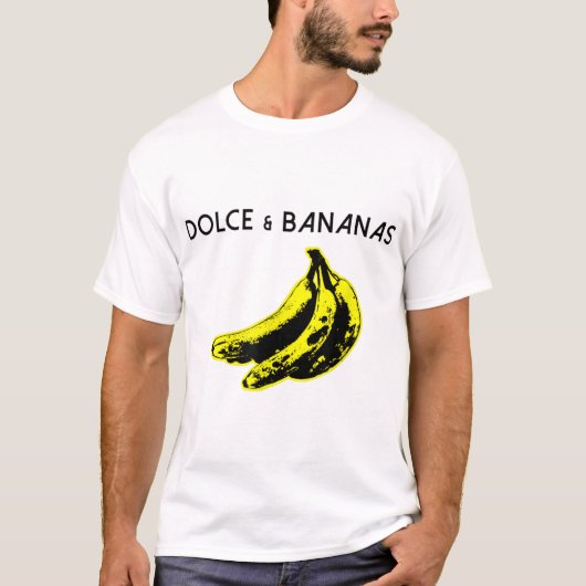 Dolce and Bananas Funny Parody Design T-Shirt (Vorderseite)