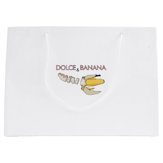 Dolce and Banane Große Geschenktüte (Vorderseite)