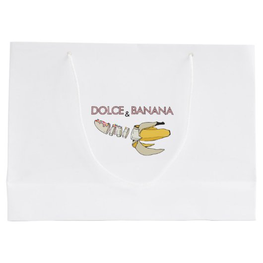 Dolce and Banane Große Geschenktüte (Rückseite)