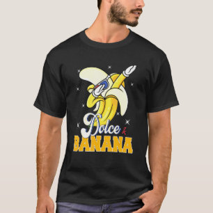 Dolce Banana Dabbing Bananen Vegan Veggie T-Shirt