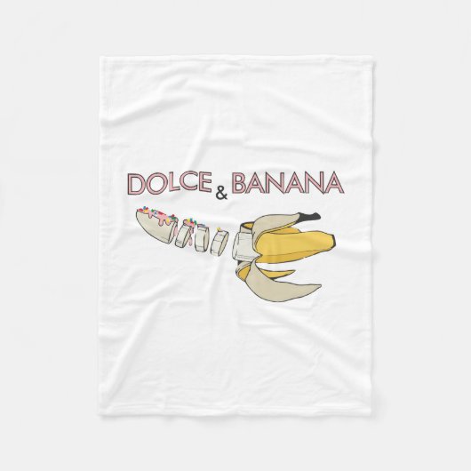 Dolce & Banana Fleecedecke (Vorderseite)