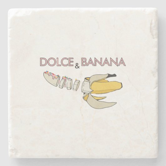 Dolce & Banana Steinuntersetzer (Vorderseite)