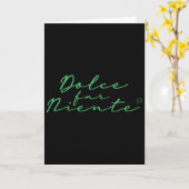 Dolce Far Niente #9 - Friedliche Ferien  Karte (Gelbe Blume)