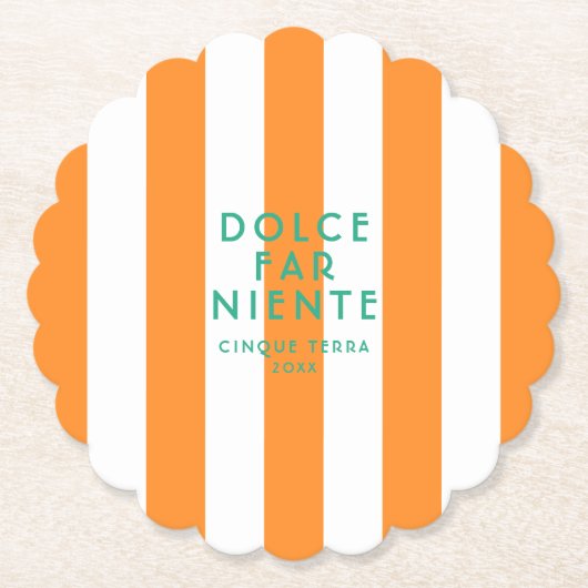 Dolce Far Niente Cinque Terra Untersetzer (Vorderseite)