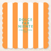 Dolce Far Niente Cinque Terra Untersetzer (Vorderseite)