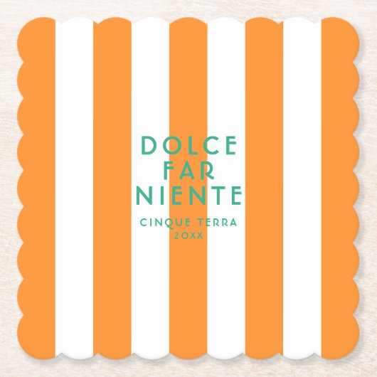 Dolce Far Niente Cinque Terra Untersetzer (Vorderseite)