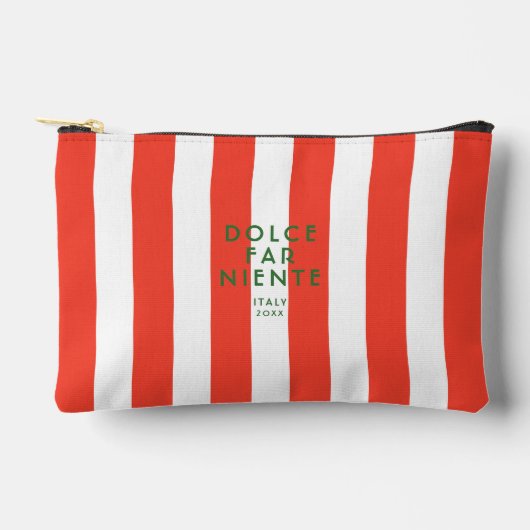 Dolce Far Niente Italien Rote Cabana Wandern Zubehörtasche (Vorderseite)