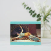 dolce far niente - sweet Nothing - Godward Postkarte (Stehend Vorderseite)