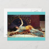 dolce far niente - sweet Nothing - Godward Postkarte (Vorne/Hinten)