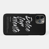 Dolce far niente - Telefonabdeckung (schwarz) Case-Mate iPhone Hülle (Rückseite (Horizontal))