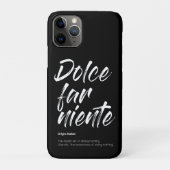 Dolce far niente - Telefonabdeckung (schwarz) Case-Mate iPhone Hülle (Rückseite)