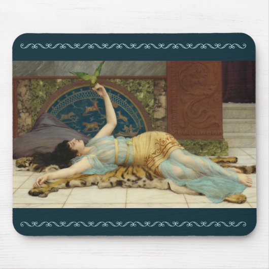 Dolce Far Niente von John Godward Mousepad (Vorne)