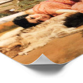 Dolce Far Niente von John Godward Poster (Ecke)