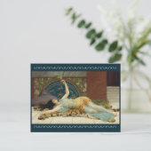 Dolce Far Niente von John Godward Postkarte (Stehend Vorderseite)