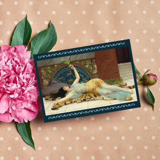 Dolce Far Niente von John Godward Postkarte