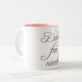 Dolce far niente zweifarbige tasse (Vorderseite Links)