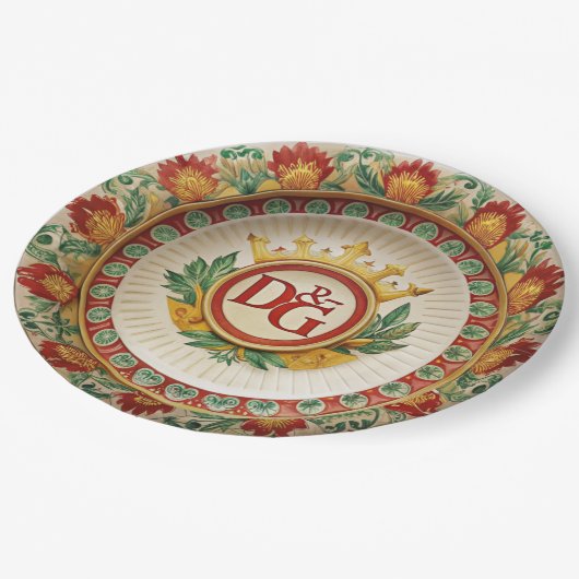 Dolce & Gabbana Carretto Siciliano Teller (Schrägansicht)