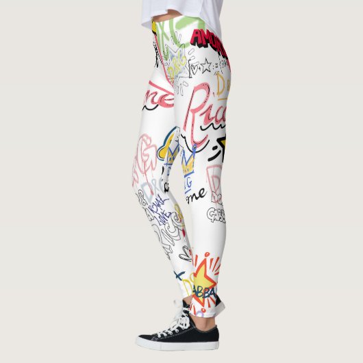 Dolce Gabbana New Season Moderne Typografie Design Leggings (Links)
