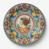 Dolce & Gabbana Sicilian Cart Whimsy Paper Plate Pappteller (Vorderseite)