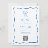 Dolce Vita All in einem handgeschriebenen Brautpar Einladung (Rückseite)