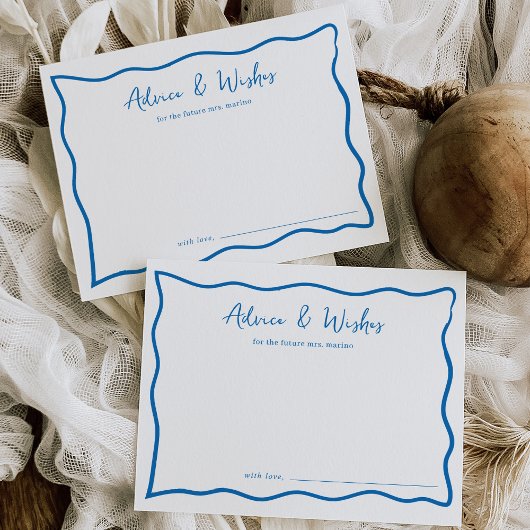 Dolce Vita Brautparty Advice Card Postkarte