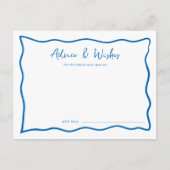 Dolce Vita Brautparty Advice Card Postkarte (Vorderseite)